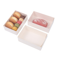Fabricant spécialisé dans les boîtes d'emballage de macarons de 6/12 pièces Petites boîtes à gâteaux roulés de serviettes pour la production alimentaire en gros