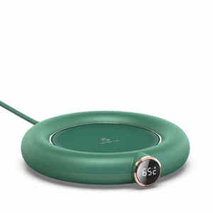 Tasse de Noël chauffage intelligent, tasses à température intelligente lait café tasse en céramique tasse chauffante avec cuillère sous-verre - Product Image 6