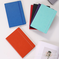 Carnet A5 en PU, couverture rigide, bande élastique, simplicité, fournitures scolaires, journal, entreprise, logo personnalisé en PU, best-seller