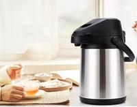Penjualan laris 2023 Airpot kopi vakum tombol tekan baja tahan karat dinding ganda Volume besar