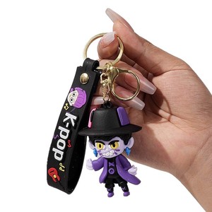 Adorable Llavero de Dibujos Animados de Música K-pop, Colgante 3D con Cierre de Langosta Dorado para Decoración de Bolsos y Mochilas, Regalos y Recuerdos de Fiesta - Product Image 5
