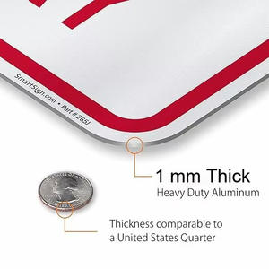 ป้ายเตือนจราจรอลูมิเนียมแบบปรับแต่งได้: ห้ามเข้าผิดทางตัวบอกความปลอดภัยที่ทนทานสำหรับถนนการก่อสร้างและโซน - Product Image 3