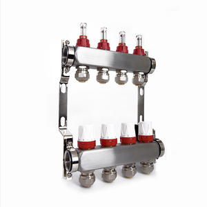 Collettore d'Acqua Automatico 2-15 Vie in Acciaio Inox per <span class=keywords><strong>Riscaldamento</strong></span> <span class=keywords><strong>a</strong></span> <span class=keywords><strong>Pavimento</strong></span>, Valvola HVAC - Product Image 4