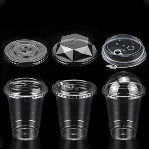 Gobelets en plastique transparent <span class=keywords><strong>à</strong></span> double paroi jetables avec logo personnalisé, calibre 98, 12 oz, 16 oz, 20 oz, pour jus, smoothies, <span class=keywords><strong>café</strong></span> glacé, avec couvercles - Product Image 6