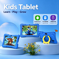 Tablet Anak Baru Q11 7 Inci Android 14 RAM 8GB ROM 256GB Kamera Ganda untuk Pembelajaran Anak Tablet PC Wifi