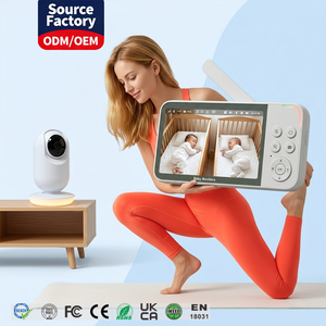 Monitor de Bebé WiFi con Pantalla IPS de 5 Pulgadas, Batería Recargable de 5000 mAh, Alcance de 300 Metros, Compatible con Tuya Smart Life, Protección de Privacidad - Product Image 1