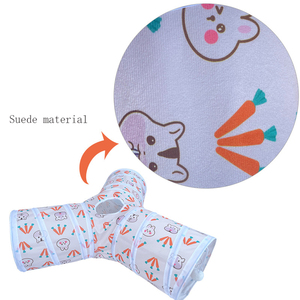 Tunnel pliable pour chat Kangdarpet à 3 voies |   Jouet d'intérieur interactif pour chats, chiots et lapins |   Pliable, durable, respectueux de l'environnement, en nylon - Product Image 3