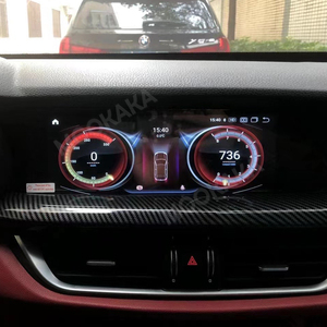 Mookaka 10.25 "Android13 Alfa Romeo için araba radyo Giulia 2015-2020 8 çekirdekli araç DVD oynatıcı oyuncu Carplay ile GPS navigasyon radyo ile - Product Image 3