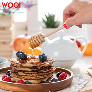 WOQI تصميم أخدود خفيف الوزن سهل التنظيف وقابل لإعادة الاستخدام ملعقة خادم عسل للعسل والشراب والدبس - Product Image 5