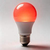 Ampoule LED rouge 670 nm à intensité variable, sans scintillement, lampe de soutien au sommeil, 120 V, A19, E26, ETL, FCC