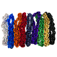 Collier de grande taille personnalisable, collier lumineux à LED, logo d'équipe, chaîne en mousse surdimensionnée, chaîne en or pour les fans de football