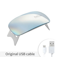 Offre Spéciale Mini 6W Floding ongles lampe UV sèche Portable câble USB Rechargeable soleil UV Led lampe à ongles pour Gel vernis durcissement
