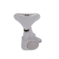 Guitar Black Silver Chrome Electric Bass Control Knobs 4pcs/suit Professional Musical Instrument Knob Factory Direct Sales
