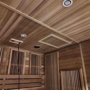Swankia Meilleure vente Sauna traditionnel extérieur Sauna à vapeur sèche Sauna infrarouge lointain Chauffage électrique 6kw <span class=keywords><strong>harvia</strong></span> - Product Image 5