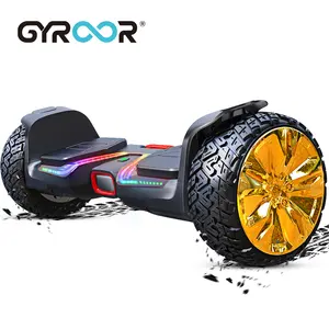 GYROOR Hoverboard 8.5 אינץ כל השטח כביש Hoverboard עם מוסיקה רמקולים LED אורות עצמי איזון Hoverboard קטנועים