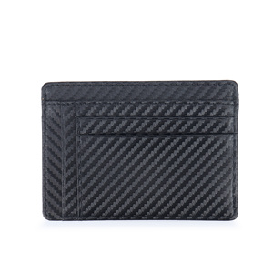Nueva tendencia, tarjetero Unisex, monedero, logotipo impreso personalizado, función de bloqueo RFID delgada, Material principal, cuero PU - Product Image 5