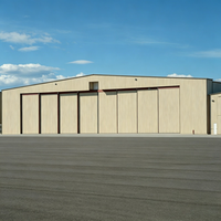 Hangar d'avion préfabriqué en acier à portée libre, haute clarté, pour stockage aéronautique, certifié CE