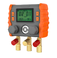 Manomètre numérique pour collecteur de pression HVAC, testeur de pression et de température avec rétroéclairage LCD pour R410A R134a R22 avec jauge de niveau