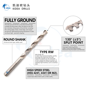 Công cụ kidea hoàn toàn mặt đất sáng bạc coban kim loại khoan công cụ bền và độ chính xác cao - Product Image 2