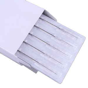 मी लूओ 50 पीसी डिस्पोजेबल ओ गैस स्टरलाइज्ड 316L स्टेनलेस स्टील की प्रमाणित त्वचा सुरक्षित बहु-टेपर पारंपरिक टैटू सुई - Product Image 2