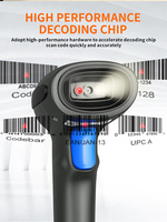 Escáner de Códigos de Barras 2D USB NORGEE NG3208 de 1.3MP, Lector de Códigos QR con Interfaz COM para Gestión de Inventario en Comercios y Almacenes