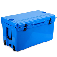 Glacière isotherme rotomoulée pliable CUSTOM 115QT en PE, grande capacité, moderne, étanche, avec roues, pour canettes et stockage alimentaire
