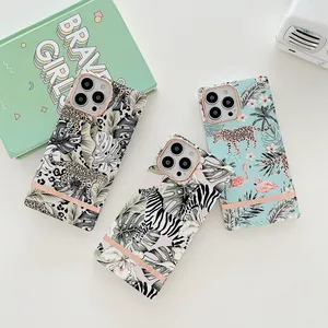 Zebra design IMD case skin cover for iPhone 14 Pro max, Forest case for iPhone 13 Pro