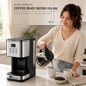 <span class=keywords><strong>Cafetière</strong></span> OEM ODM avec minuterie 24h, anti-goutte, <span class=keywords><strong>filtre</strong></span> <span class=keywords><strong>permanent</strong></span> en V, plaque chauffante à réglage de la force de l'arôme - Product Image 6