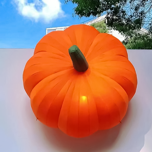Citrouille gonflable géante orange en PVC avec éclairage LED, grande décoration publicitaire personnalisée pour l'extérieur, Halloween, <span class=keywords><strong>jardin</strong></span> - Product Image 3