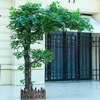 Arbre artificiel en plastique, fleurs de pêcher, cerisier, érable, imperméable, haute simulation, fait main, vente en gros, durable, pour la Saint-Valentin
