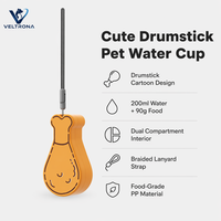 Bouteille d'eau portable 2-en-1 pour animaux de compagnie – Distributeur d'eau pour chien et chat, idéal pour la marche et la randonnée – Vente en gros