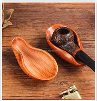 Support de pipe en bois de séquoia durable de 10 cm en forme de cuillère, outil pour tabac, en stock, logo personnalisé, vente en gros directe d'usine, produit phare