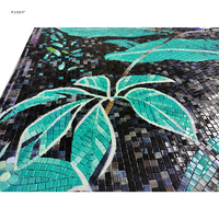 Carrelage mural décoratif personnalisé, mosaïque de roses et fleurs, moderne et raffiné, motif d'art, personnalisé, nouveau modèle
