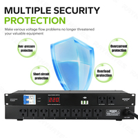 RAYHAYES RS-T08 Contrôleur d'alimentation séquentiel 10 canaux 10 prises pour montage en rack