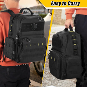 Electrician Repairman Tactical Work Tool Bag Heavy-Duty Tool Storage Bag <b>Backpack</b> with Padded Shoulder - Product Image 6