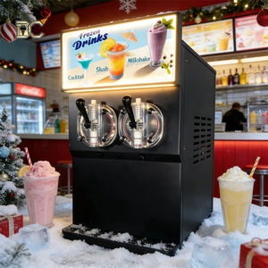 100L/H Commercial 2 Tanks Frozen Drinks Commercial <b>Machine</b> <b>Small</b> Frozen Beverage Cool Drink <b>Machine</b> For Slushy Maker <b>Machine</b> - Product Image 2
