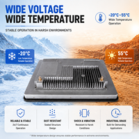 Computadora Industrial con Pantalla Táctil HMI de 15 Pulgadas, Resistiva de 5 Cables, Sin Ventilador, 9-36V DC, Amplio Rango de Temperatura, Win10 Linux