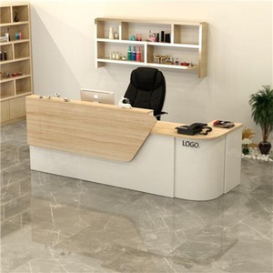 Escritorio <span class=keywords><strong>de</strong></span> recepción <span class=keywords><strong>de</strong></span> diseño moderno EKL para salón <span class=keywords><strong>de</strong></span> belleza mostrador frontal <span class=keywords><strong>de</strong></span> madera duradero Escritorio <span class=keywords><strong>de</strong></span> <span class=keywords><strong>centro</strong></span> <span class=keywords><strong>deportivo</strong></span> a bajo precio para hoteles - Product Image 3