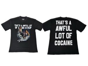 T-shirt da uomo con stampa 'THAT'<span class=keywords><strong>S</strong></span> <span class=keywords><strong>a</strong></span> AWFUL LOT of COUGH SYRUP', in cotone 100% pesante, vestibilità oversize - Product Image 4