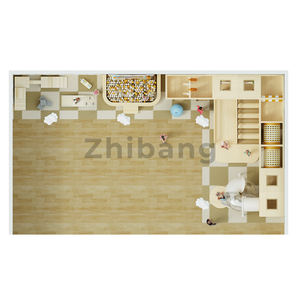 Assurez la sécurité maximale avec des équipements de terrain de jeu intérieur pour enfants doux et conformes aux normes ASTM, conçus pour les enfants énergiques dans les jardins d'enfants. - Product Image 5