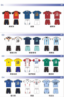 Seragam Sepak Bola Dewasa Jersey Sublimasi Custom Polyester Bernapas Cocok untuk Semua Musim Latihan