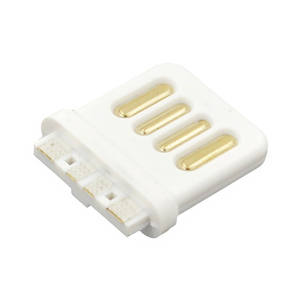 Conector de doble cara macho tipo A, cuerpo ultracorto, cable de soldadura con conector positivo y negativo, cabezal USB macho de 16 mm para alta corriente, personalizable - Product Image 1