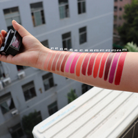 Vente chaude maquillage imperméable à l'eau mat végétalien crème personnalisée rouge à lèvres marque privée naturel longue durée