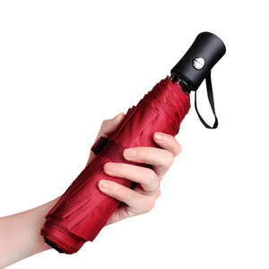 Parapluie publicitaire classique pliable en 3 sections, ouverture automatique, 190T UV, petit format, pour la pluie – Cadeaux d'affaires promotionnels en gros - Product Image 1