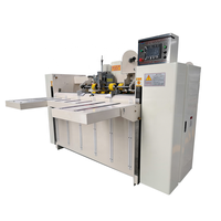 Machine à coudre semi-automatique pour boîtes en carton à double tête Machine d'emballage de boîtes en carton ondulé à double tête