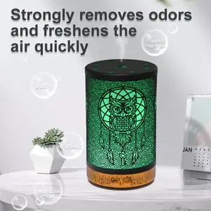 ODM/OEM Owl Iron Art Home Hotel Humidificador de aire Difusor de aceite esencial Difusores de aroma