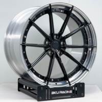 Jantes forgées BKU 5x120.65 2 pièces 19 20 21 pouces Jantes en alliage noir pour Chevrolet Corvette C6 C5 C7 C8 C4 ZR1 Z06