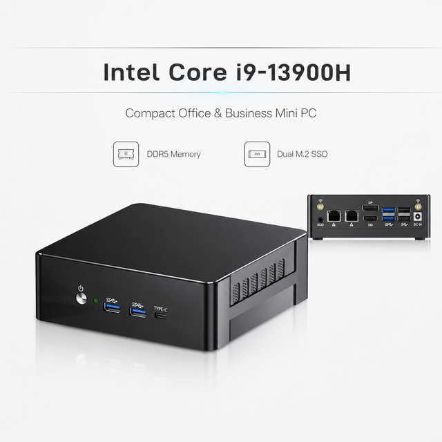 High Speed Gaming Mini PC Intel I9 13900H DDR5 NVME SSD WiFi 6 Mini Computer for Home Office Use Custom Logo Wholesale Factory