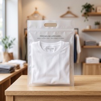 Sacs de courses avec logos, tailles variées, poignée découpée en PP, sac à fermeture éclair, sac refermable multi-spécifications en CPE, OPP, PE pour vêtements