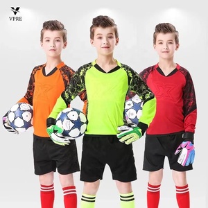 Divisa da <span class=keywords><strong>Portiere</strong></span> per Bambini, <span class=keywords><strong>Maglia</strong></span> da <span class=keywords><strong>Calcio</strong></span> per Ragazzi, Maglietta Protettiva a Maniche Lunghe con Spugna per Bambini MJ801 - Product Image 1